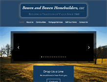 Tablet Screenshot of bowenhomes.com